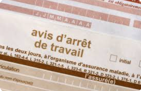 arrêt de travail